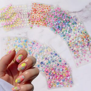 30 Sheets Flower Nail Art Stickers